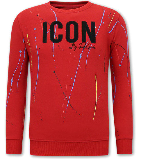 LF Amsterdam Exclusieve Mannen Joggingspak - ICON Painted - Rood