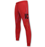 LF Amsterdam Exclusieve Mannen Joggingspak - ICON Painted - Rood