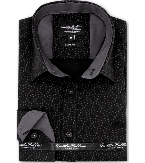 GB Zakelijke Overhemden Heren - Slim Fit - 3097 - Zwart