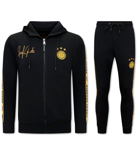 LF Amsterdam Mannen Trainingspak - Hooded Ribbon - Zwart / Gold