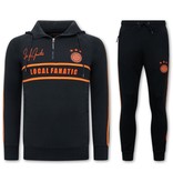 Local Fanatic Heren Trainingspak - Double Line Signed - Blauw / Oranje