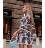 PARISIAN Royal Luxe Print Jurk - 2223 - Wit /Blauw
