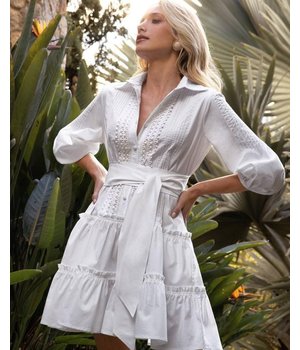 PARISIAN Luxe Blanco Jurk  - 2240 -Wit