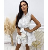 PARISIAN  Blanco Mouwloze Jurk  - 2247 - Wit