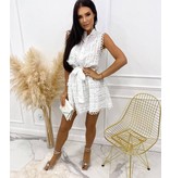 PARISIAN  Blanco Mouwloze Jurk  - 2247 - Wit