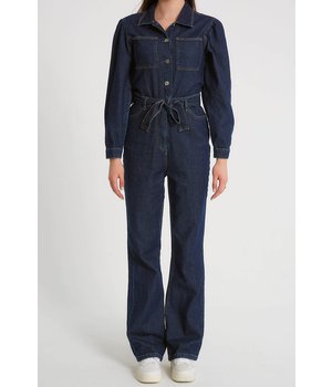 Robin-Collection Dames Denim  Jumpsuit - D85184 - Blauw