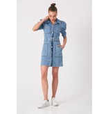 Robin-Collection Denim Dames Spijker Jurk - D86179 - Blauw