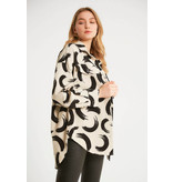 Robin-Collection Dames Oversized Print Jas - D89779 - Beige