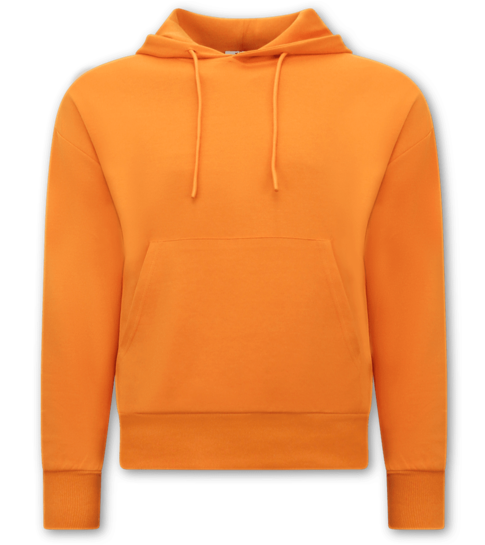 TONY BACKER Basic Oversize Fit Hoodie - Orange