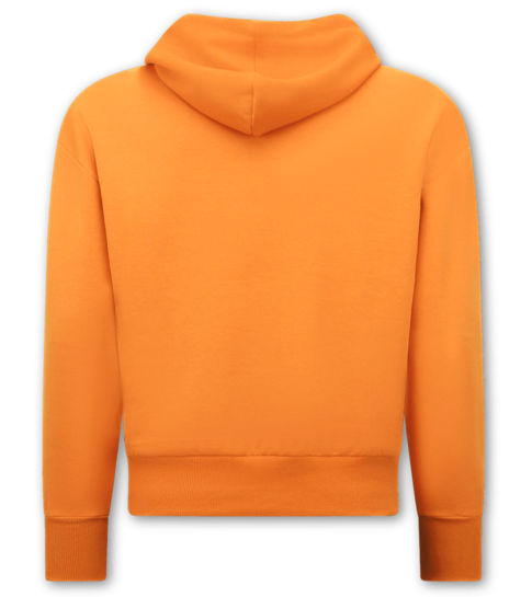 TONY BACKER Basic Oversize Fit Hoodie - Orange