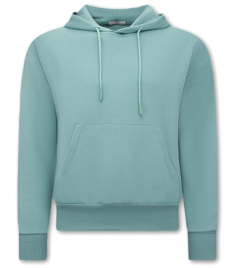 TONY BACKER Basic Oversize Fit Hoodie - Mint