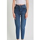 Basic Dames Spijkerbroek High Waist - D83607 - Donker Blauw