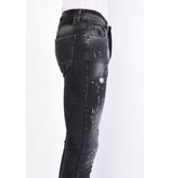 Local Fanatic Heren Slim Fit Jeans met Scheuren - 1056 - Grijs