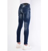 Local Fanatic Blauwe Heren Jeans met Verfspetters - 1060 - Blauw