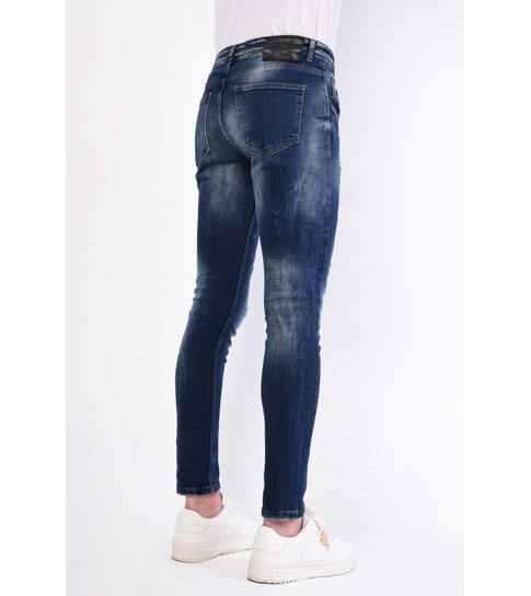 Local Fanatic Blauwe Heren Jeans met Verfspetters - 1060 - Blauw