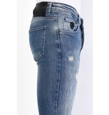 Local Fanatic Heren Denim Jeans Slim Fit - 1068 - Blauw