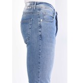 TRUE RISE Slim Fit Jeans Heren Stretch Broek - DC-015 - Blauw