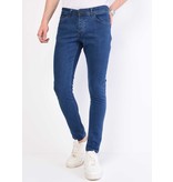 TRUE RISE Heren Klassieke Spijkerbroek Slim Fit - DP/S-71 NW - Blauw