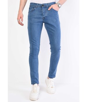 TRUE RISE Heren Slim fit Klassieke Spijkerbroek - DP/S-55 NW - Blauw