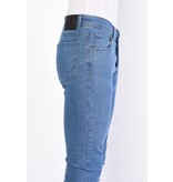 TRUE RISE Heren Slim fit Klassieke Spijkerbroek - DP/S-55 NW - Blauw