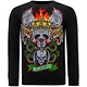 Heren Sweater met Print - Skull Head - 3662 - Zwart