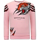 Heren Sweater met Print - Tiger Head - 3636 - Roze