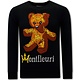 Heren Sweater met Print  Teddy Bear - 3617 - Zwart