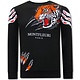 Heren Sweater met Print - Tiger Head - 3636 - Black
