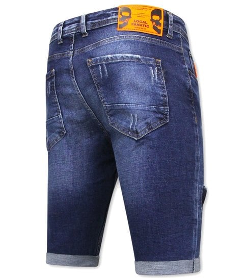 Local Fanatic Skinny Jeans Short Heren -1006-SH- Blauw