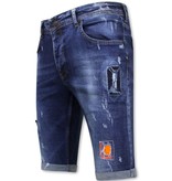 Local Fanatic Skinny Jeans Short Heren -1006-SH- Blauw