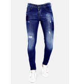 Local Fanatic Exclusieve Spijkerbroek Heren Slim fit - 1001- Blauw