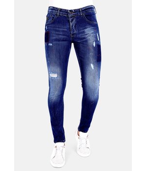 Local Fanatic Exclusieve Spijkerbroek Heren Slim fit - 1001- Blauw