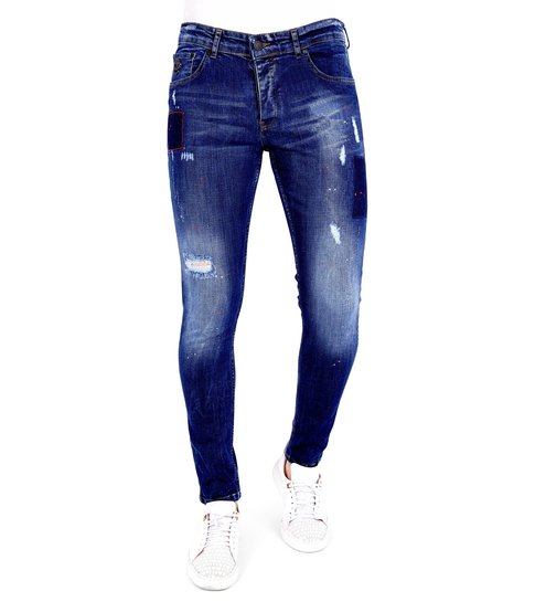 Local Fanatic Exclusieve Spijkerbroek Heren Slim fit - 1001- Blauw