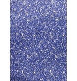 TONY BACKER Heren Overhemd Bloemenprint- Slim Fit - 3085 - Blauw