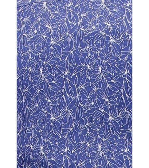 TONY BACKER Heren Overhemd Bloemenprint- Slim Fit - 3085 - Blauw