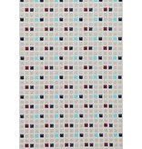 TONY BACKER Heren Overhemden Slim Fit - Tetris Motief Heren Hemd - 3023 - Beige