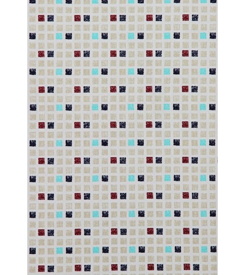 TONY BACKER Heren Overhemden Slim Fit - Tetris Motief Heren Hemd - 3023 - Beige