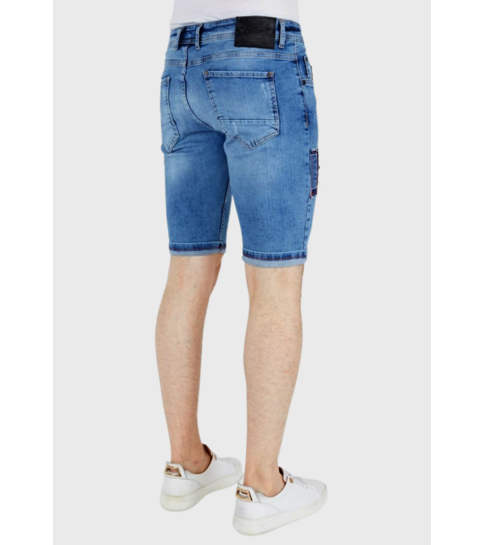 Local Fanatic Exclusieve Korte Broek Heren Spijker - 1042 - Blauw