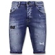 Korte Broek met Verfspatten Heren - 1043 - Blauw