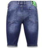 Local Fanatic Exclusieve Slim fit Korte Broek Heren - 1044 - Blauw