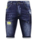 Local Fanatic Jeans Short Heren Stretch - 1052 - Blauw