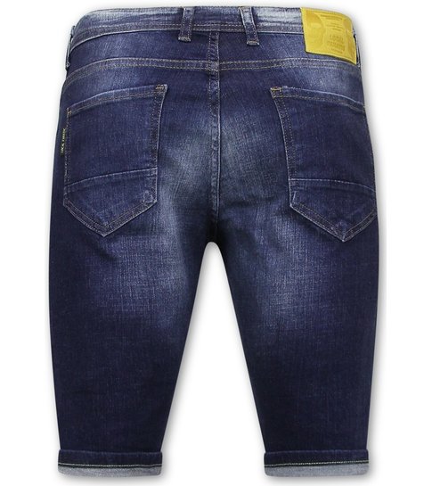 Local Fanatic Jeans Short Heren Stretch - 1052 - Blauw