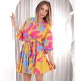 PARISIAN Halflange  Luxe  Dames  Jurk - 21324 - Geel/Color