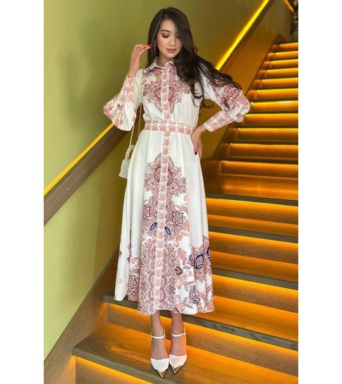 PARISIAN Lange  Luxe  Dames  Jurk - 21719 - Wit