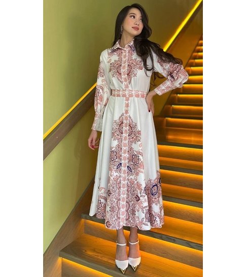 PARISIAN Lange  Luxe  Dames  Jurk - 21719 - Wit