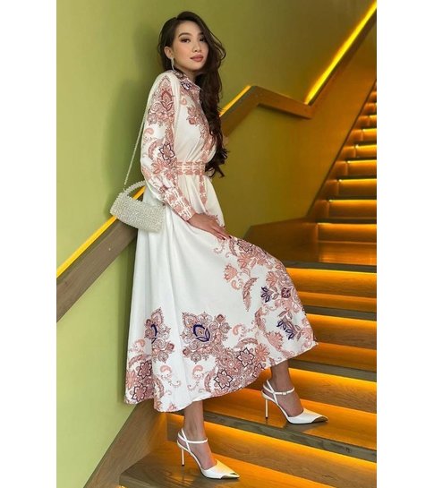 PARISIAN Lange  Luxe  Dames  Jurk - 21719 - Wit