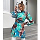 Halflange  Luxe  Dames  Jurk - 22101 - Groen