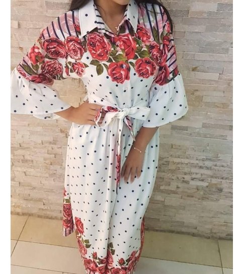 PARISIAN Lange  Luxe  Dames  Jurk - 22162 - Wit