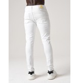 TRUE RISE Witte Jeans Heren Slim Fit -  LF/DNM/1089- Wit