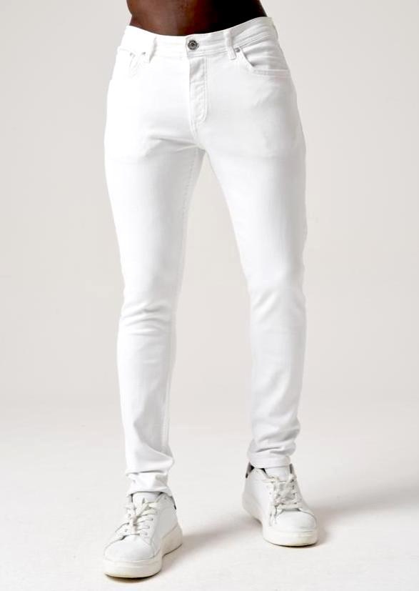 Allerlei soorten huichelarij voordat Red Bridge Gescheurde Effen Witte Kleur Slim Fit Heren Skinny Jeans Wit |  sinnvogel.de